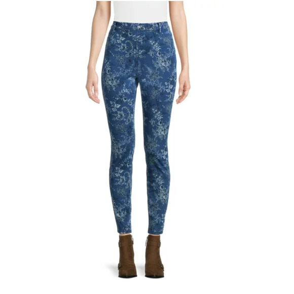 Time and Tru Women's High Rise Jeggings NWT Size Medium (8-10) - Picture 2 of 7